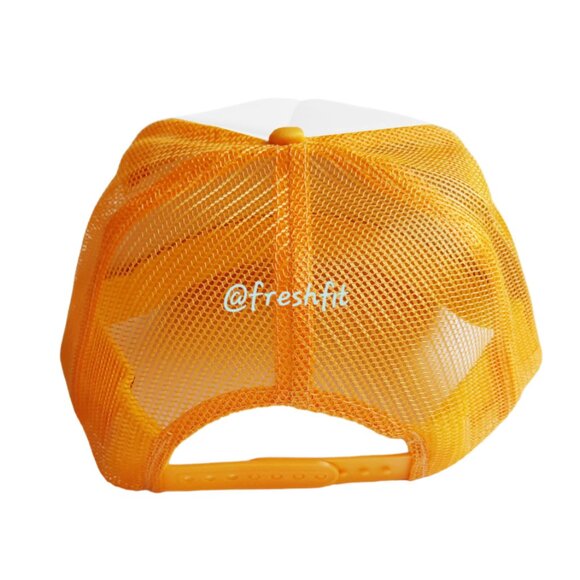 🆕Kenosha Kickers Foam Trucker Hat Mesh Snapback Cap Golden Yellow/White - Picture 2 of 2